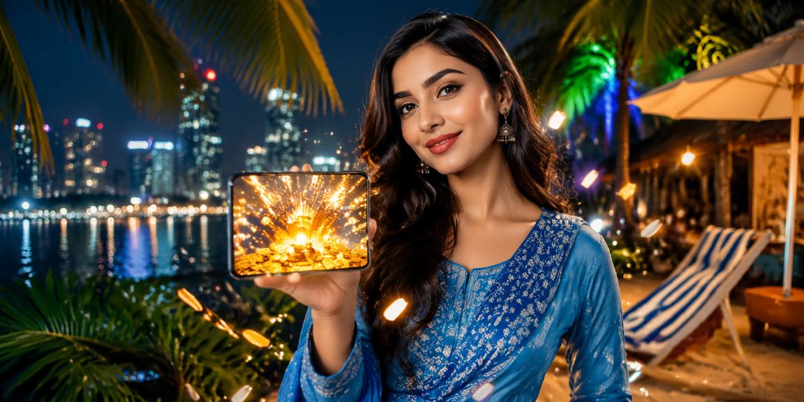 ঢাকায় সালোয়ার কামিজ পরা তরুণী স্মার্টফোনে বেটিং টিপস দেখছেন