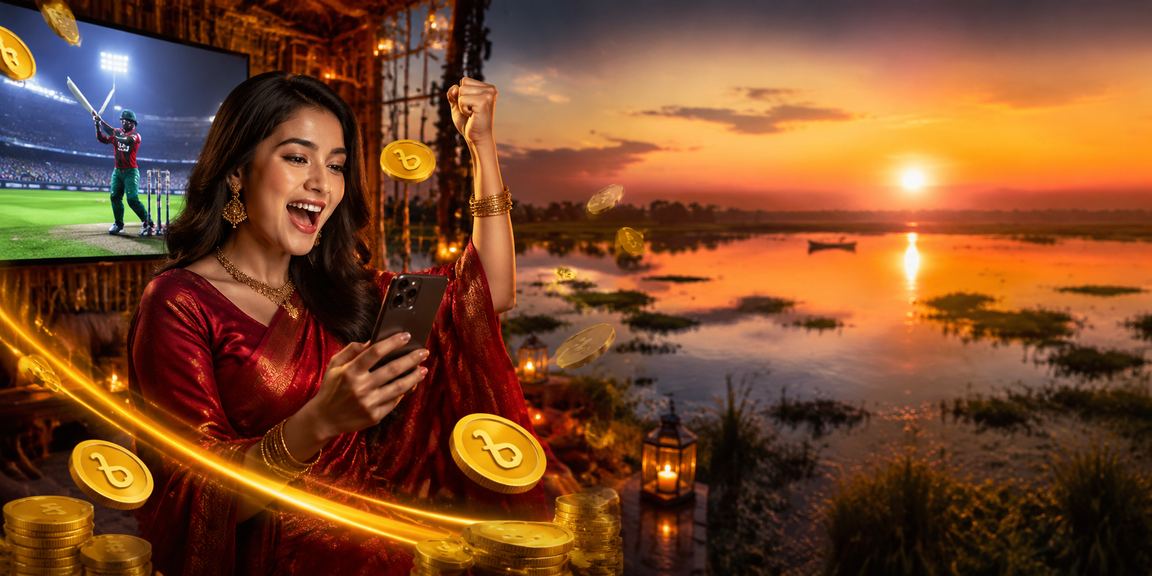 Betting on cricket in BDT on mobile at Tanguar Haor